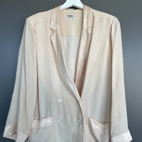 AUTHENTIC CHANEL VINTAGE SILK BLAZER